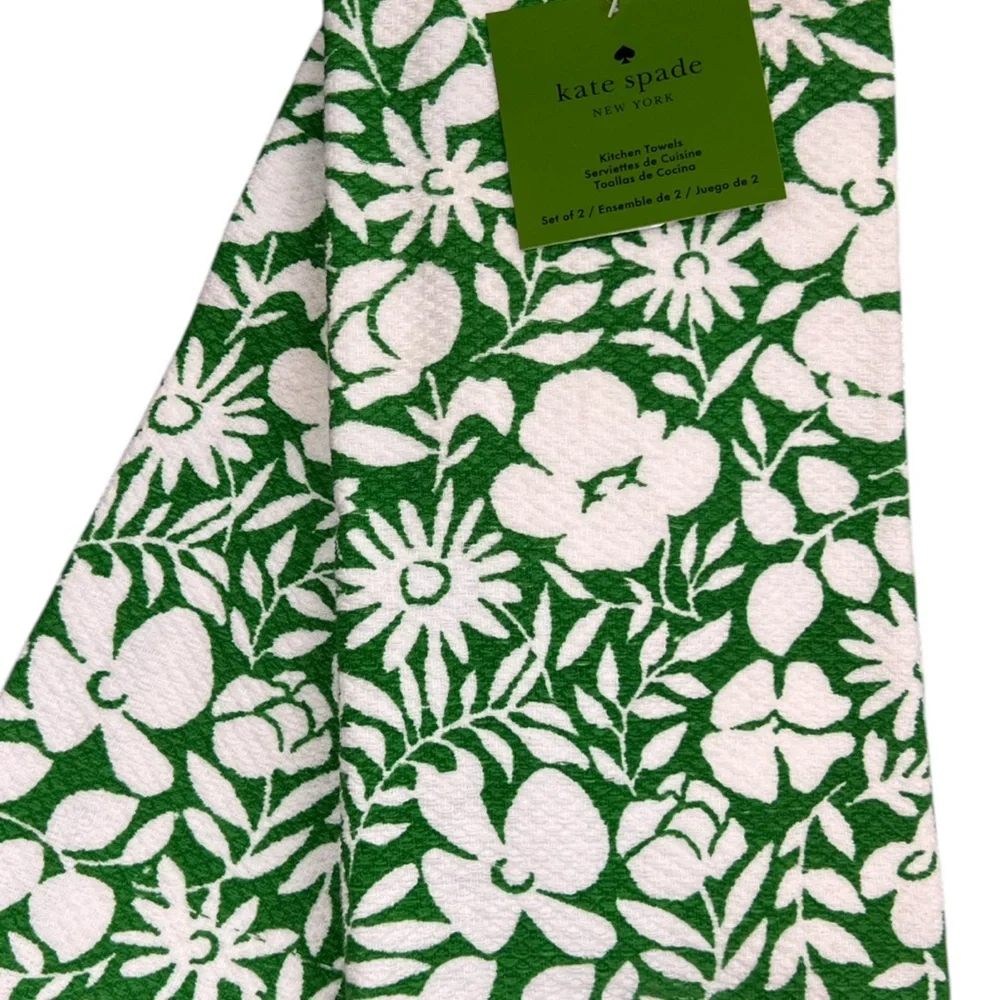 Kate Spade - ‘Matching Floral -placemats/dish towels’. NWT. Firm!